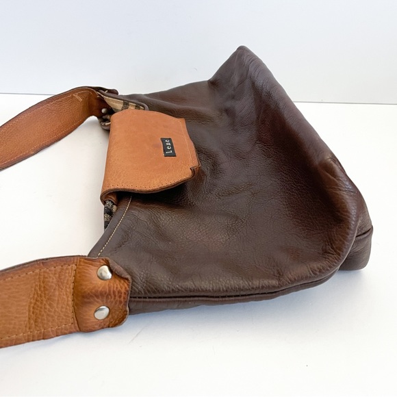 Vintage Lene Brown Tan Leather Shoulder Bag - Picture 6 of 7